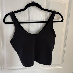Lululemon Black Sleeveless Crop Top